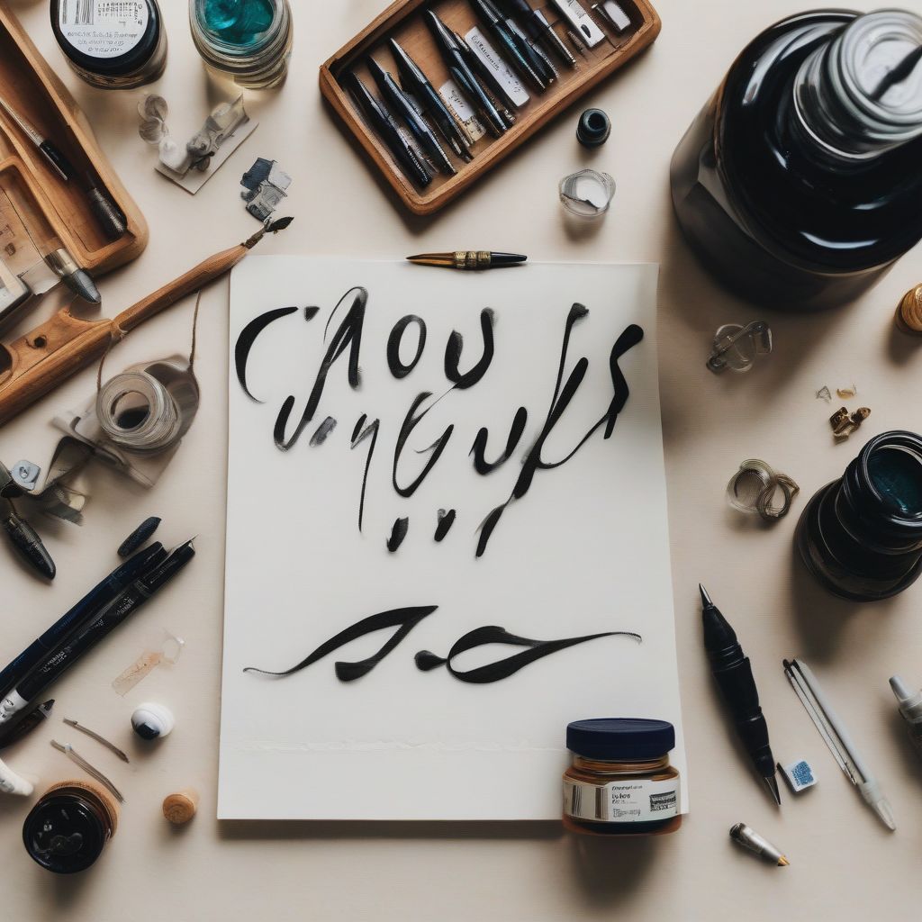 Calligraphy and Lettering Tools