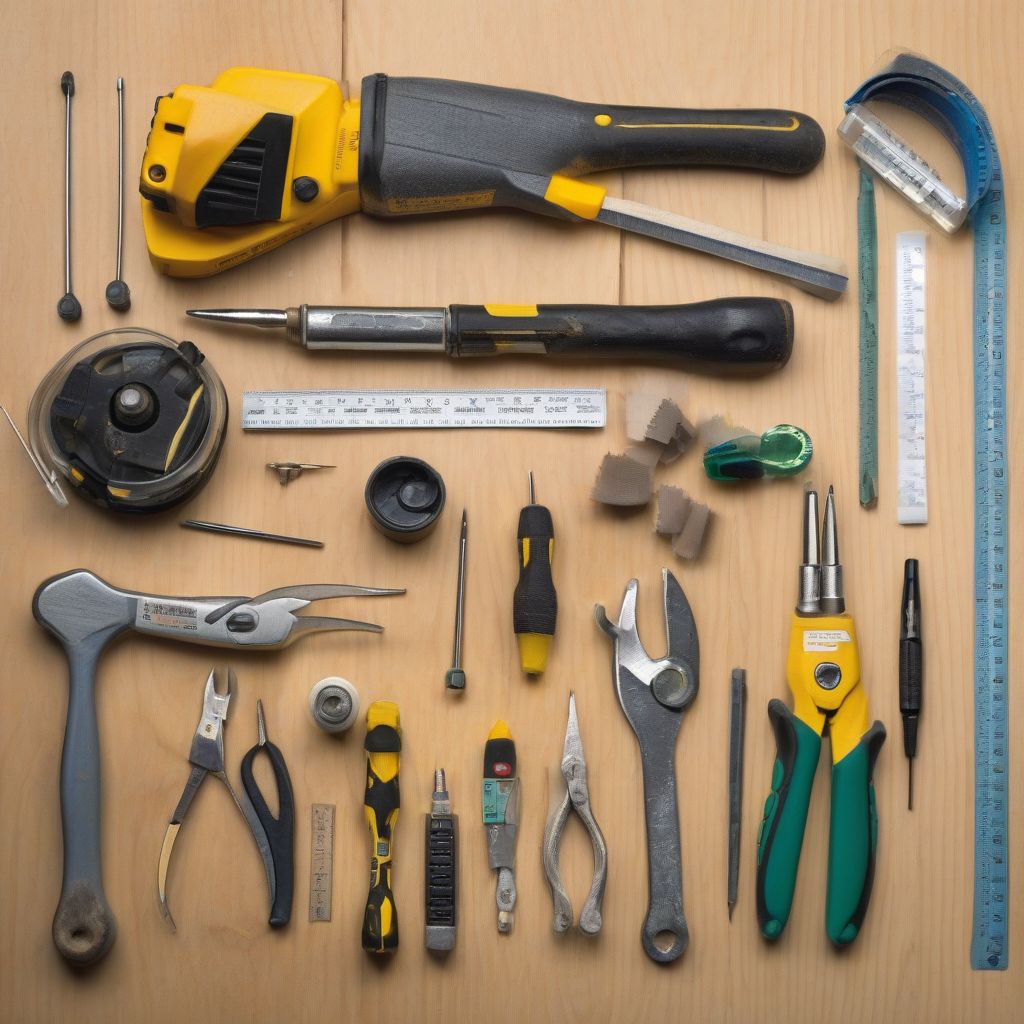 DIY Tools on Workbench