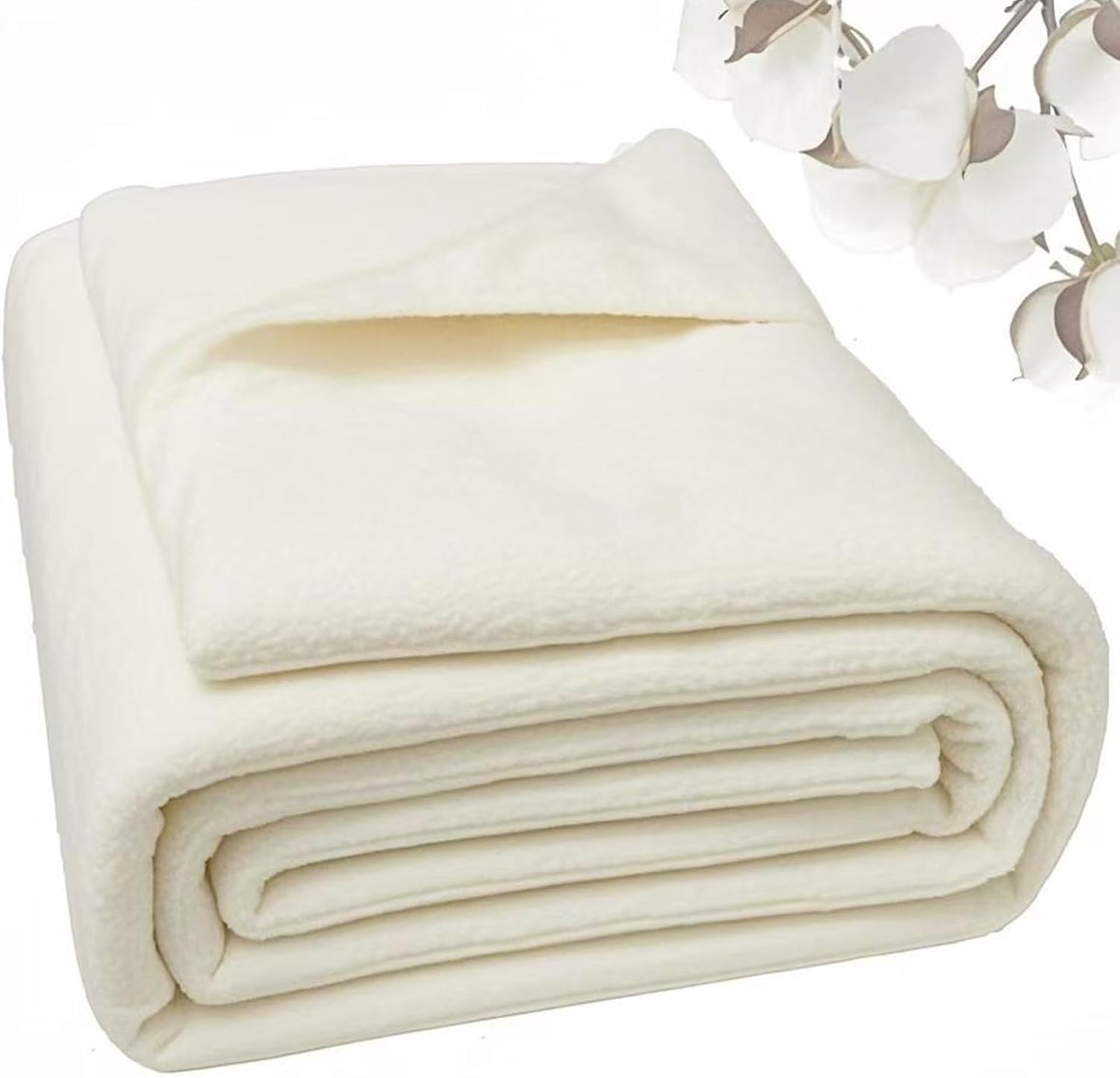 Natural Cotton Batting for Quilting - 150g/m² Lightweight, 40
